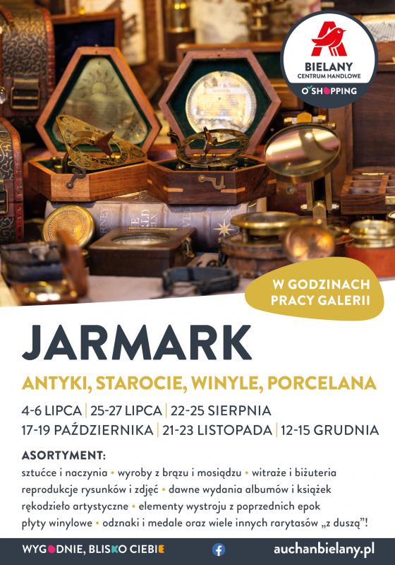 Antyki, winyle, starocie oraz porcelana na jarmarku w Centrum Handlowym Auchan Bielany